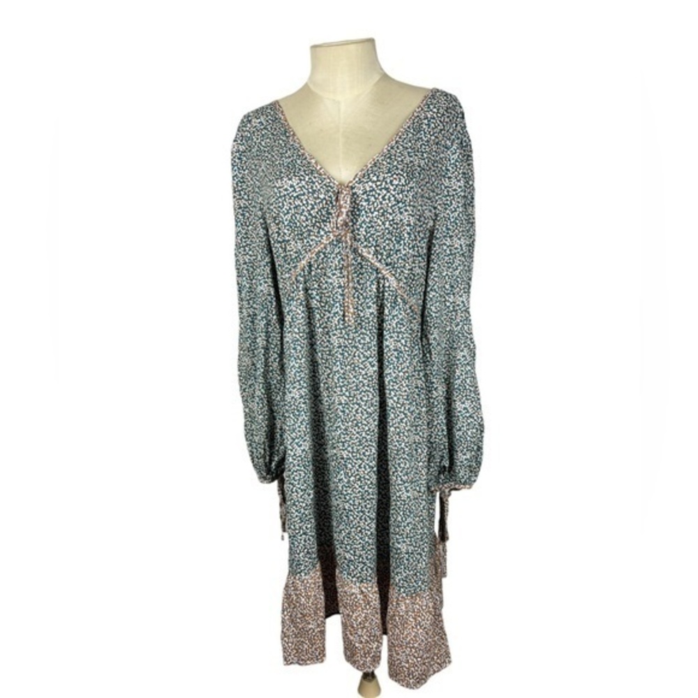 Peasant Dress Suzanne Betro boho casual size XL cottagecore